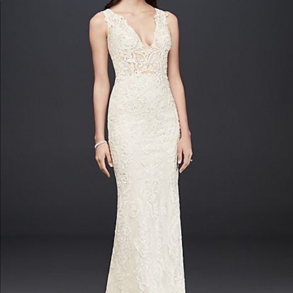 Beautiful lace wedding gown